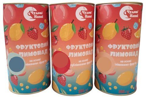 Набір з трьох смаків фруктових лимонадів (полуниця, персик, апельсин) 87 фото