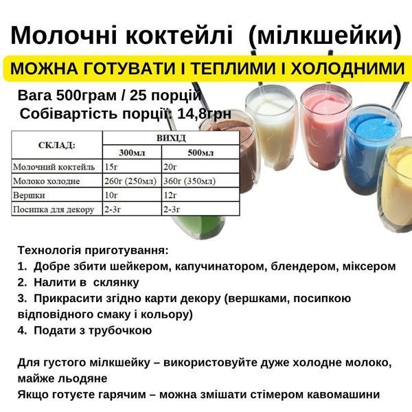 БАБЛГАМ PREMIUM - суміш для шейку / морозива, 500г 60 фото